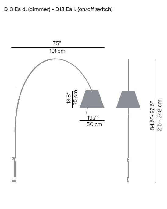 Поликарбонат регулируемый светодиодный настенный светильник LUCEPLAN Lady Costanza ARCH-00047833 - Вид №2