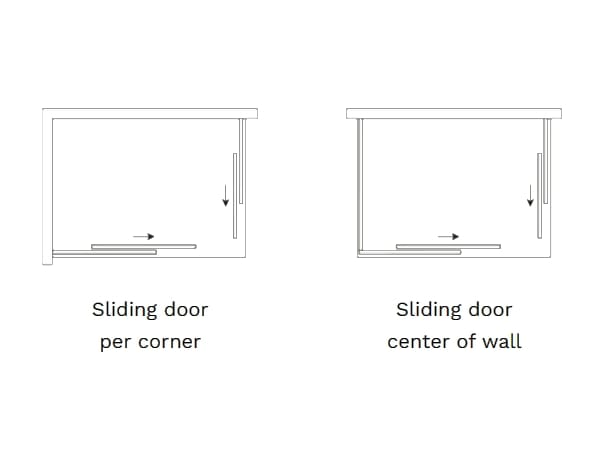 Алюминиевая и стеклянная душевая кабина с колонной TAMANACO EASYFLEX ARCH-00050466 - Вид №2