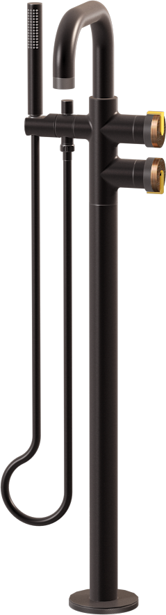 E-11557-R1BRG-L1AU-GM Смеситель напольный отдельностоящий (внешняя часть) GRAFF MOD+