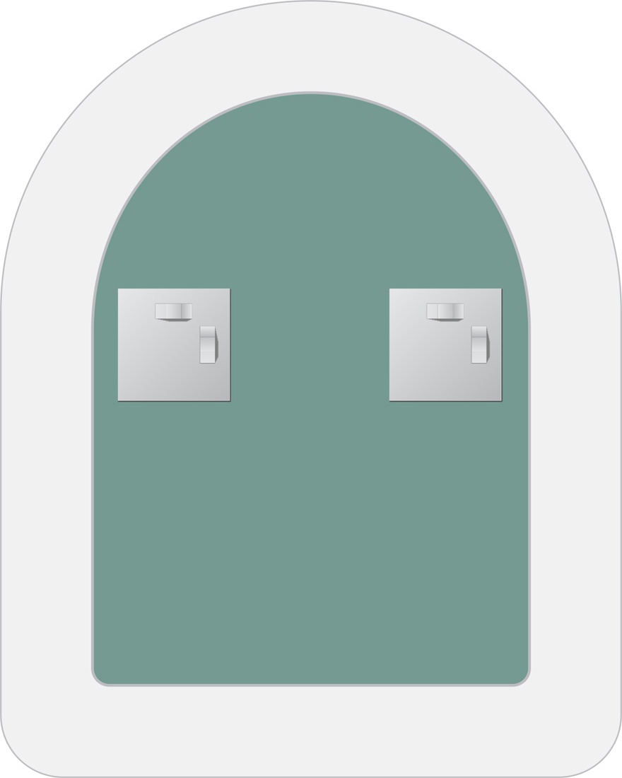 BY 0401 Зеркало с матированием EVOFORM Fashion - Вид №2