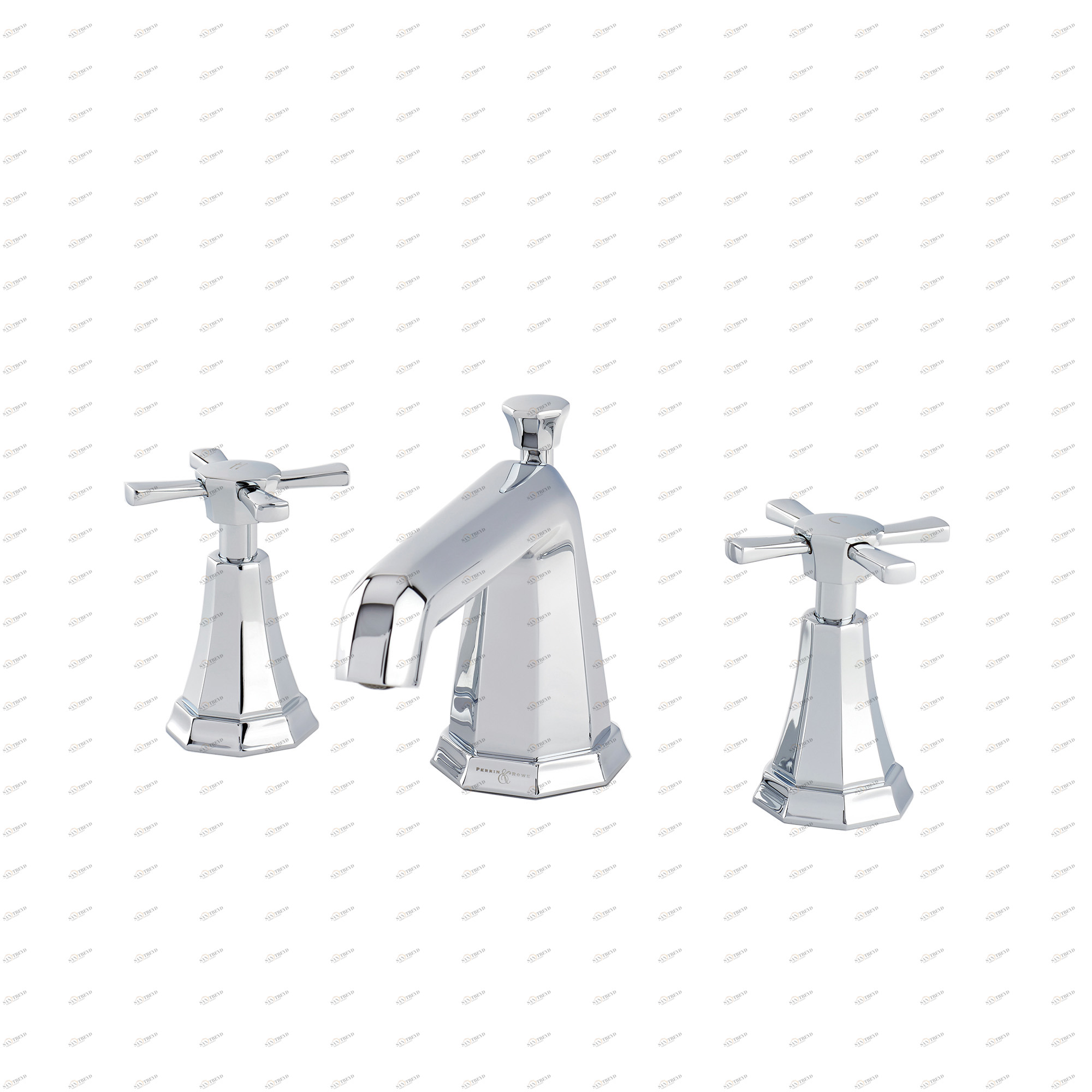 Traditional bathrooms Смеситель для умывальника ART DÉCO на 3 отверстия Pr3142/bn Art Deco