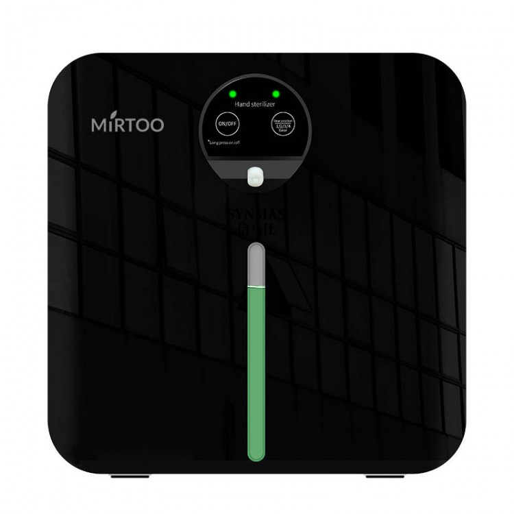 ZY22 black MIRTOO Сенсорный дозатор для антисептика MIRTOO ZY22 капельный, ультратонкий, настольный, 1300 мл черный 