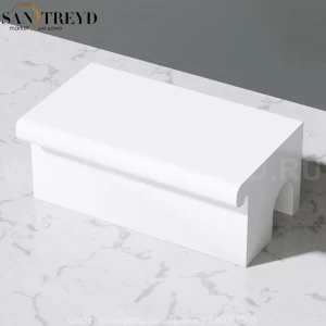 Effegibi ACCESSORI Модульная скамейка для облицовки, закругленная секция 1М белая. Возможна установка LED подстветки SV31000011