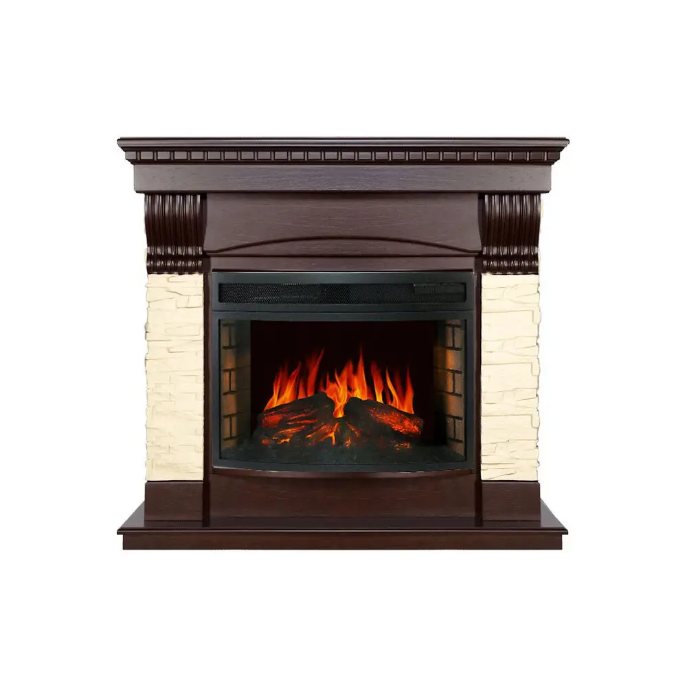 Каминокомплект Royal Flame Denver с очагом Dioramic 25 1.5 кВт цвет коричневый STLM-2080716