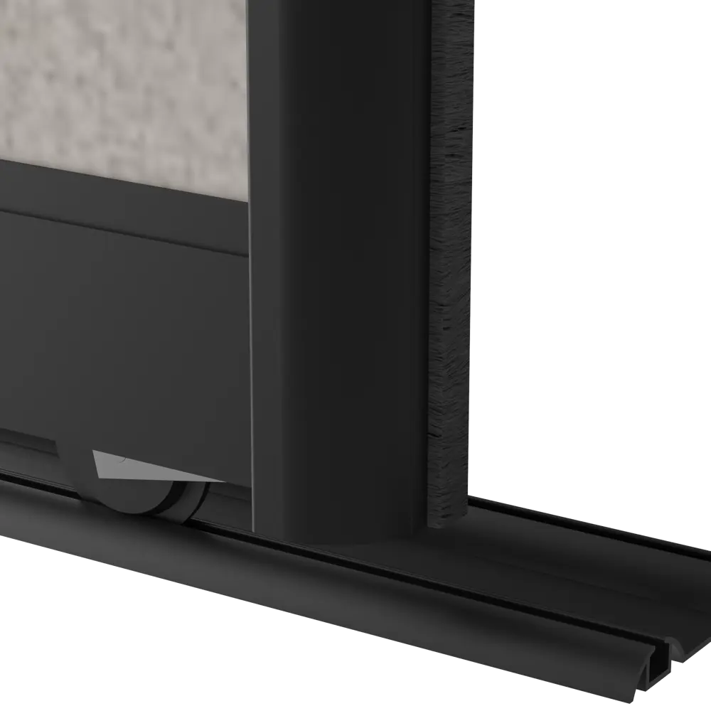 Дверь-купе KONSENSA 255.5x80.4 см МДФ цвет бетон профиль черный STLM-2057976 - Вид №5