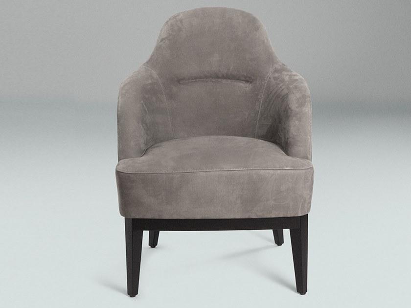 Paolo Castelli Кресло из нубука в современном стиле с подлокотниками и подголовником Venice sun-id-1466890 - Вид №2