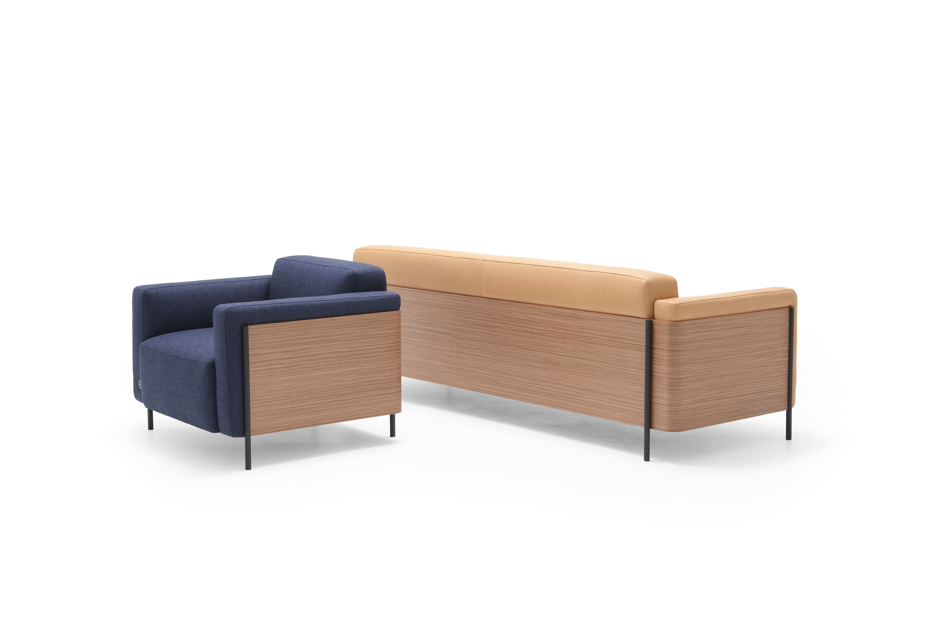 Кожаный контрактный диван Andreu World RAP SF1136 ARCH-00017397 - Вид №2