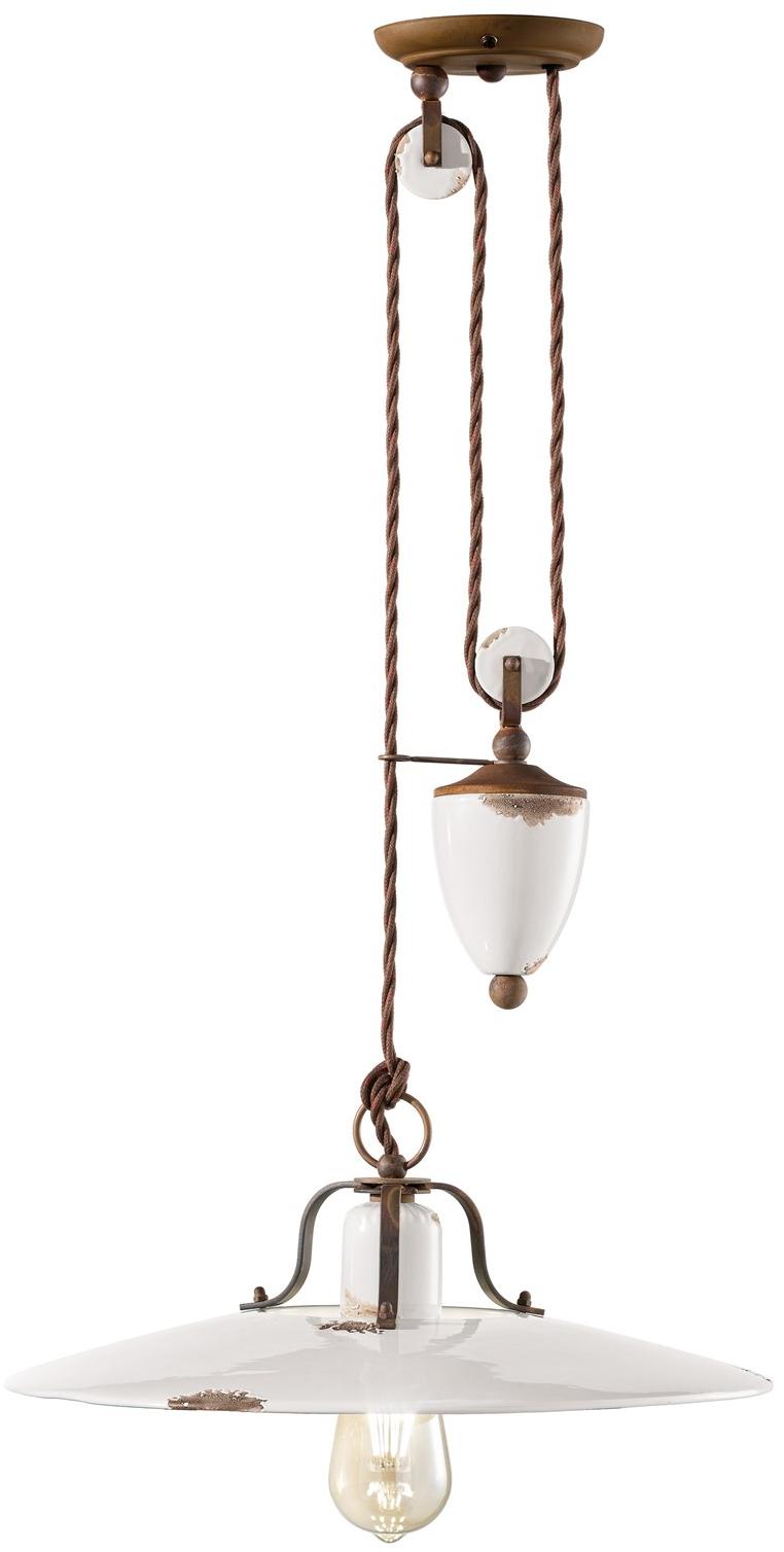 FERROLUCE Регулируемый керамический подвесной светильник Country C1446 - Вид №2