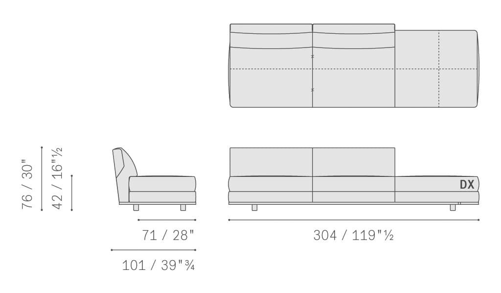 Ткань диван Poltrona Frau коллекция-диваны и кресла ARCH-00054952 - Вид №24