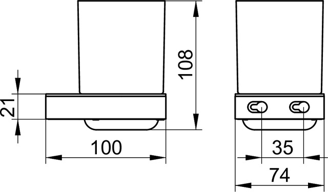 14750019000 Хрустальный стакан KEUCO Smart.2 - Вид №2