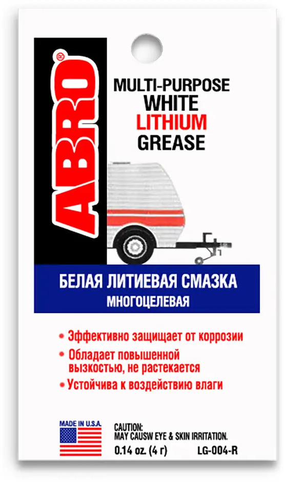 90728866 Смазка Abro многоцелевая литиевая белая 4 г STLM-0843087