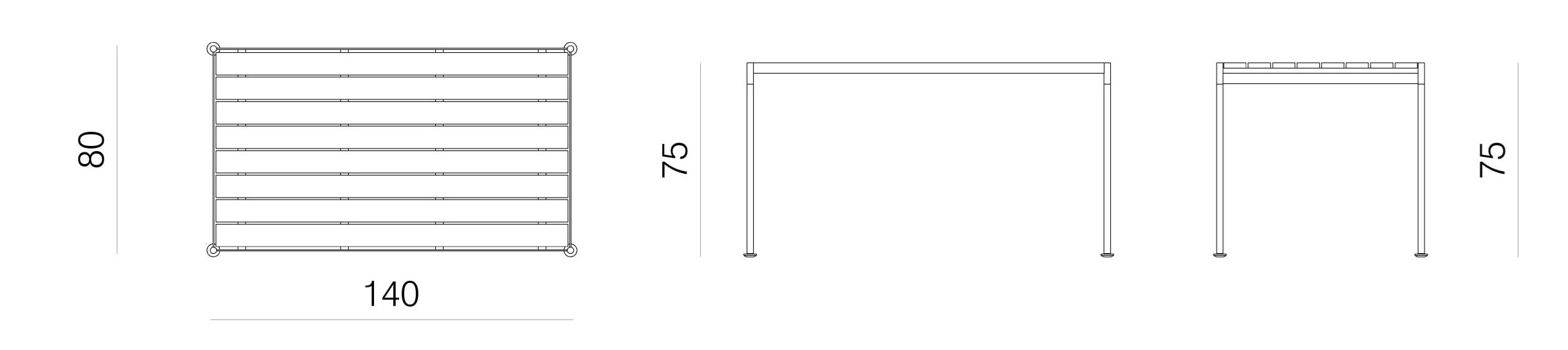Деревянный выдвижной садовый стол prostoria Jugo ARCH-00106166 - Вид №12