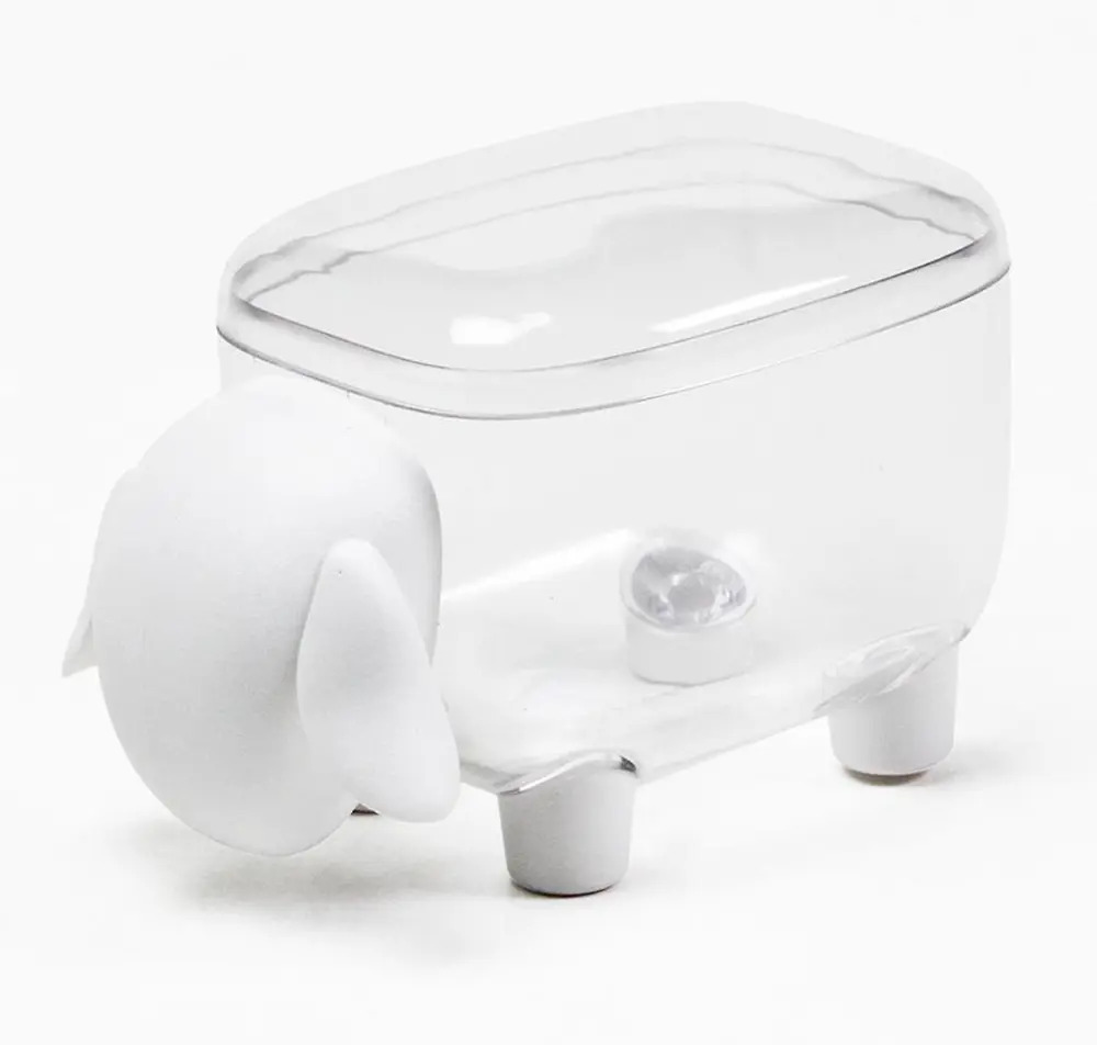 90170582 Контейнер QUALY Sheepshape 7.7x8.4x12.7 см пластик цвет белый QL10259-CL-WH STLM-1100719