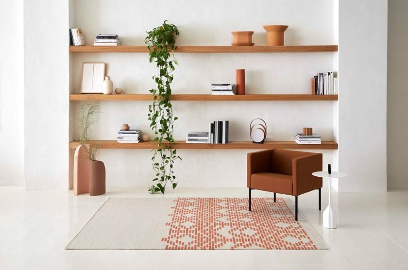 GAN Прямоугольный шерстяной коврик ручной работы с геометрическими мотивами Kilim sun-id-1390298 - Вид №1