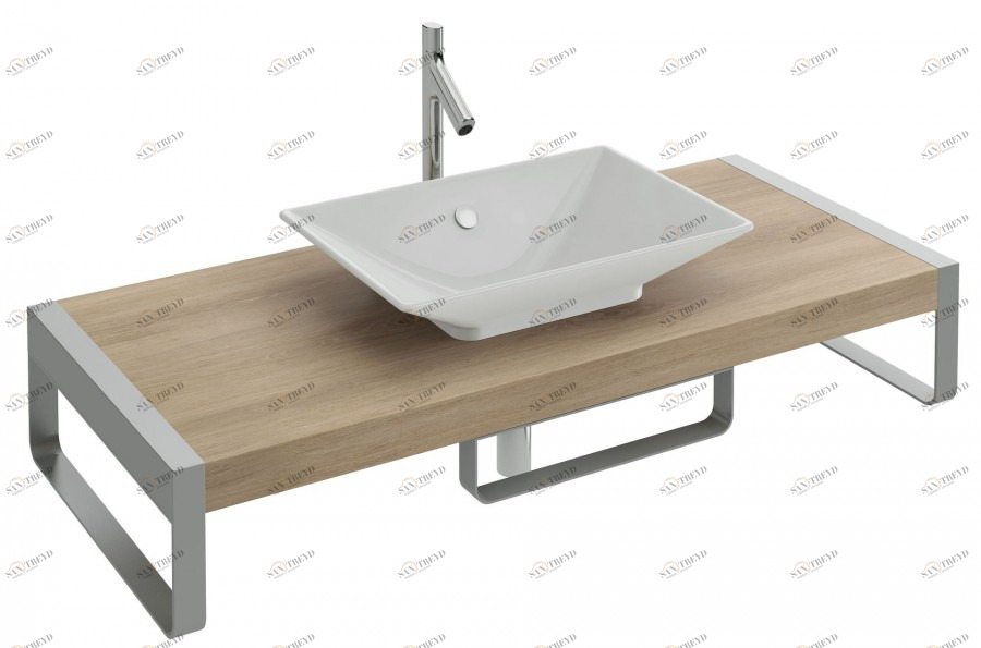EB53-1200-N07 Столешница 1200 мм с отверстием для раковины reve е4819 Jacobdelafon PARALLEL Santreyd