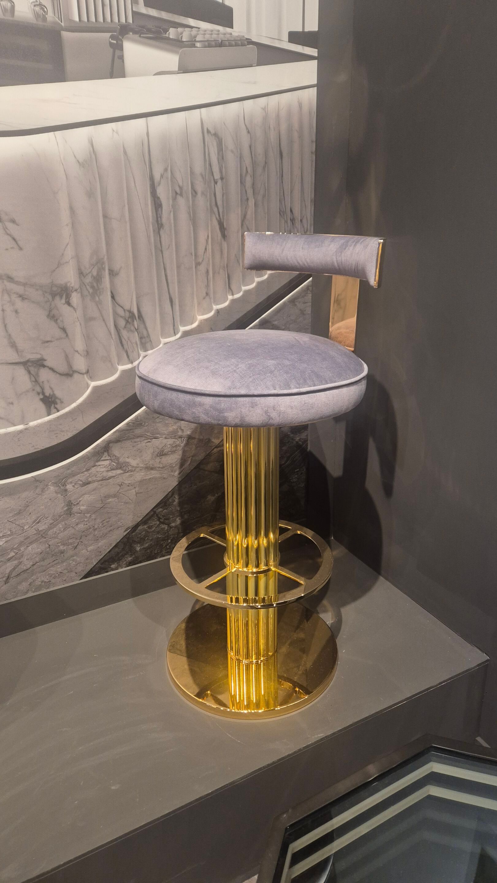 Высокий стул с мягким сиденьем Galbiati Exclusive Interiors ARCH-00024047 - Вид №2