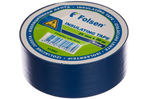 15762427 Изоляционная лента 25мм x 20м, синяя 012602 Folsen