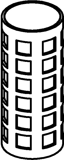 Danfoss FIA - фильтрующий элемент Вставка гофрированая для FIA 100 (500 μ) 148H3192  - Вид №7