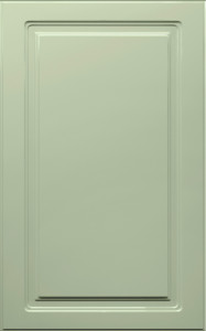 Фасады для кухни Классика Фрезеровка «Прямоугольник+» Фисташковый глянец ПЭТ №233