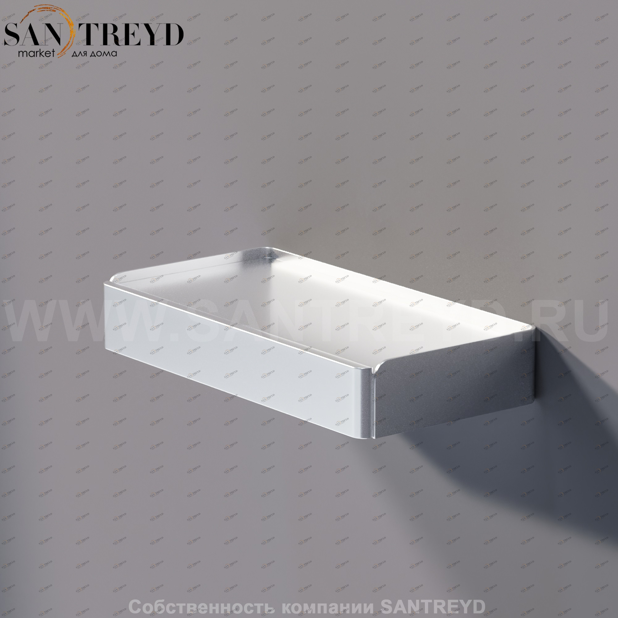 Agape MACH Мыльница 20 см хромированный сатин AMAC0654SP