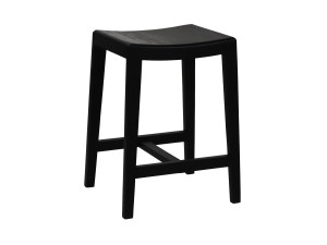 Высокий кухонный табурет из манго с подставкой для ног