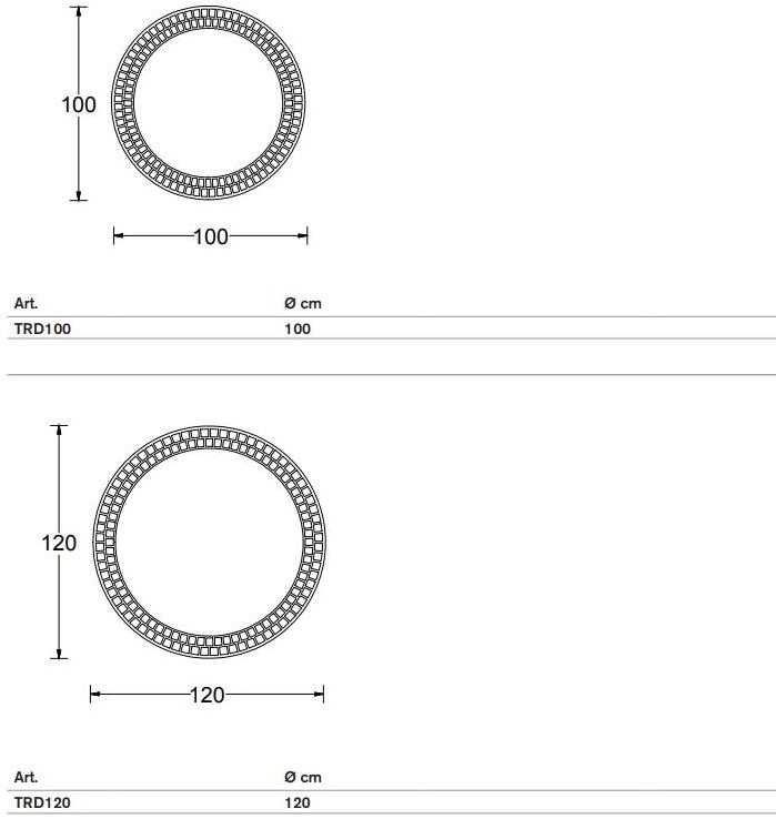 ARTELINEA Круглое зеркало со встроенной подсветкой для ванной  Trb / trd  - Вид №2