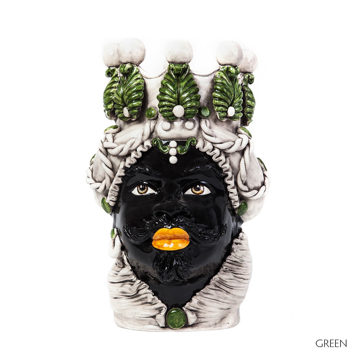 200655-77 ABHIKA ВАЗА МУЖСКАЯ МОРО БОЛЬШАЯ DK.BROWN  - Вид №2