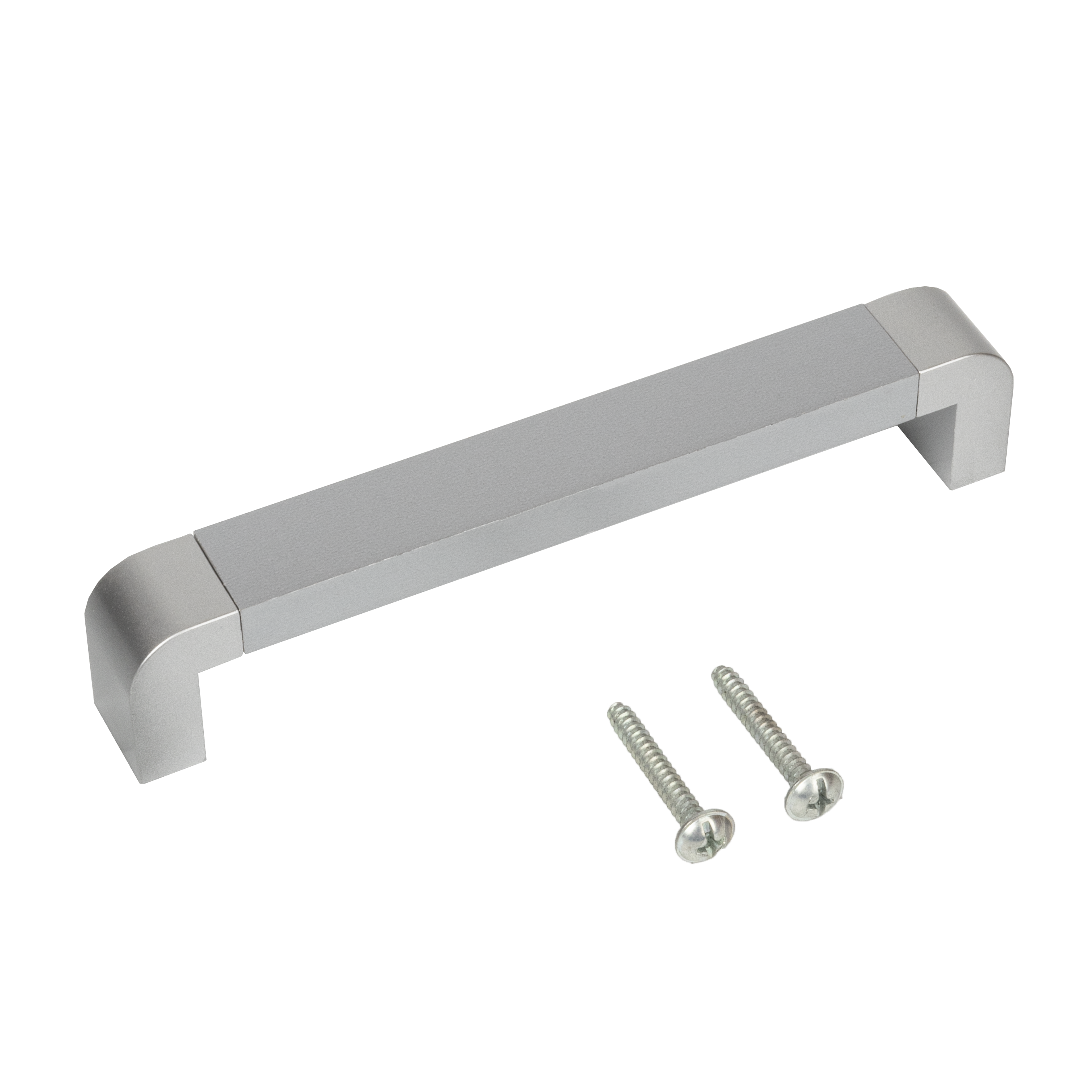 86728215 Ручка-скоба C-38 пластик 96 мм цвет серебро STLM-0070982 Santreyd  - Вид №3