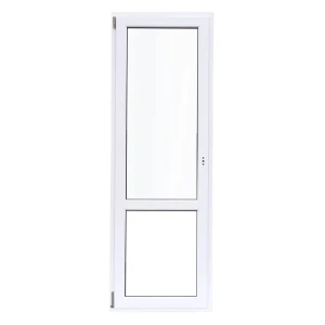 Пластиковое балконная дверь ПВХ Deceuninck одностворчатое 2150-2180x670 мм (ВхШ) однокамерный стеклопакет левая белый