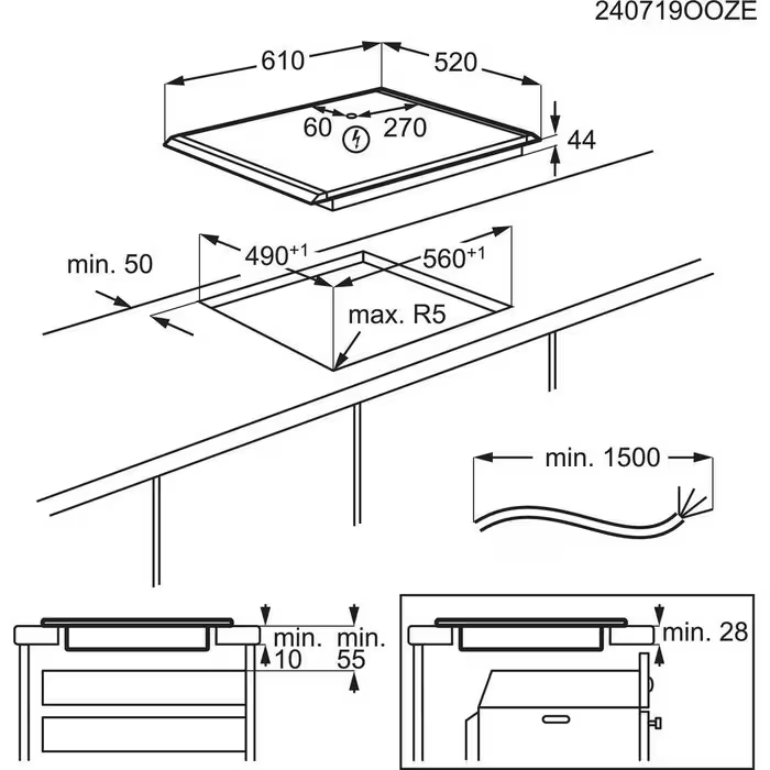 9197431 Индукционная варочная поверхность AEG NIG64B30AB STDN-0128157 - Вид №2