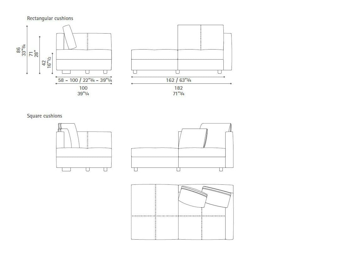 Кожаный модульный угловой диван Poltrona Frau коллекция - диваны и кресла ARCH-00060847 - Вид №11