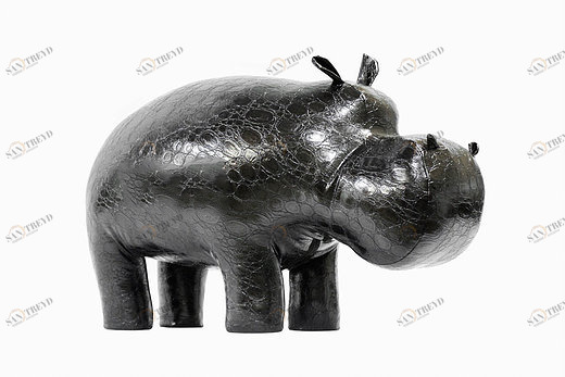 Пуф "Бегемот" мини темно-серый EUROSON БЕГЕМОТ, ЖИВОТНЫЕ 126001 