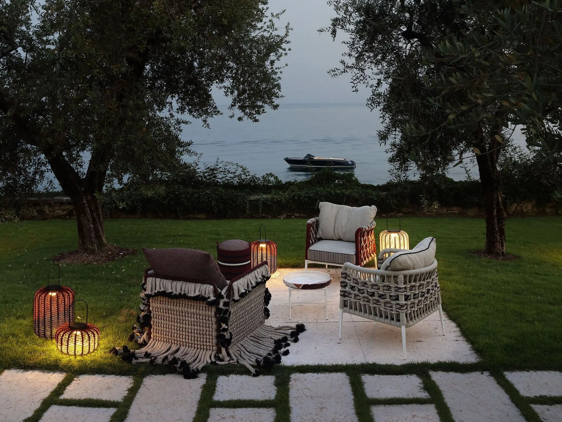 Алюминиевое уличное кресло с плетением Nodo Italia Antonio Marras + Nodo Italia ARCH-00088609 - Вид №8