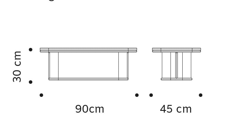 Прямоугольный мраморный журнальный столик Mambo Unlimited Ideas Ривьера ARCH-00134779 - Вид №4
