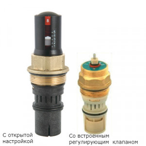 VT.PICC.G.024 Картридж с для стабилизатора расхода VT.PICV Valtec С откр. настр. (для корп. G0), 30-400 кПа, 138-615 л/ч, черный