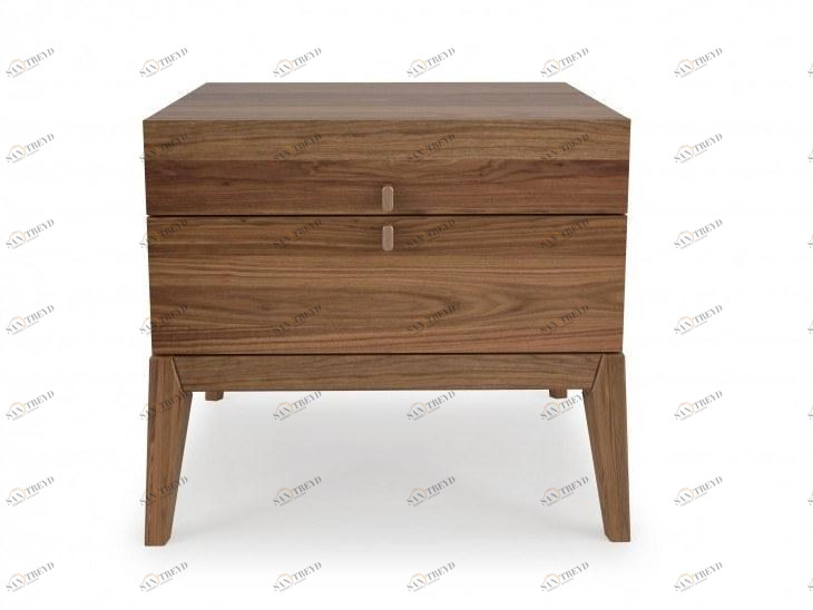 Huppé Прямоугольная тумбочка из орехового дерева с ящиками Moment 2144qs-2143qs HUPPE