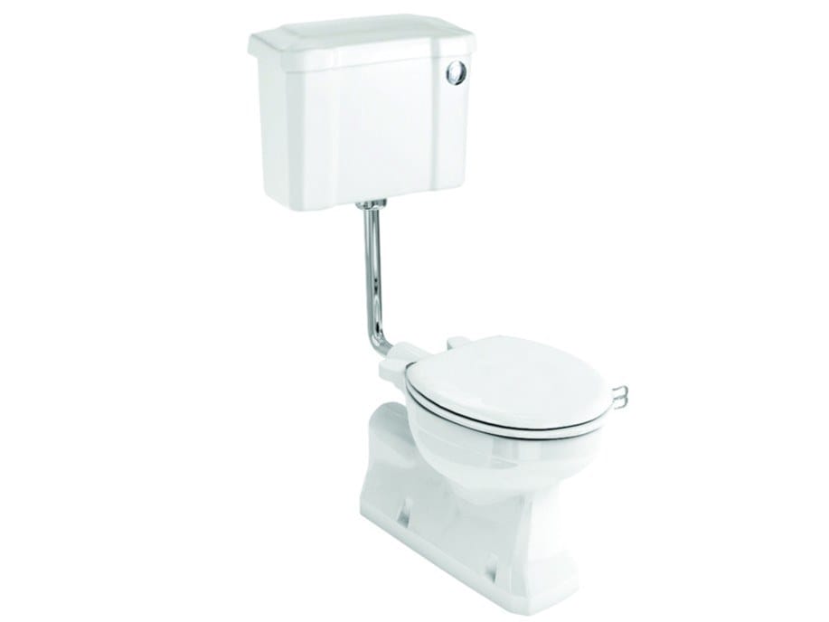 Туалет в оконном шкафу с напольной внешней кассетой Burlington TRAP ARCH-00001316