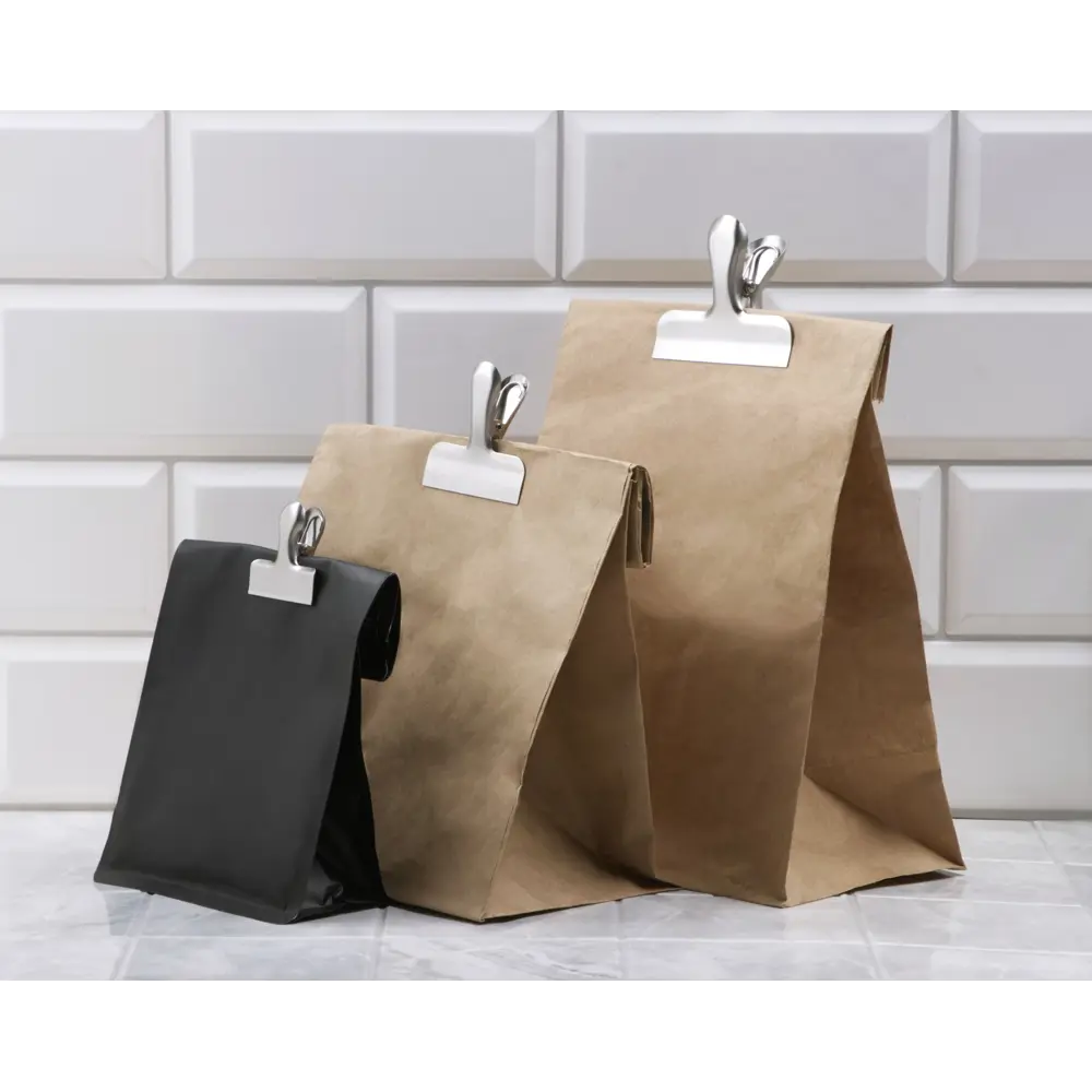 Зажим для пакетов KONSENSA сталь цвет серый 3 шт STLM-2068765 - Вид №5