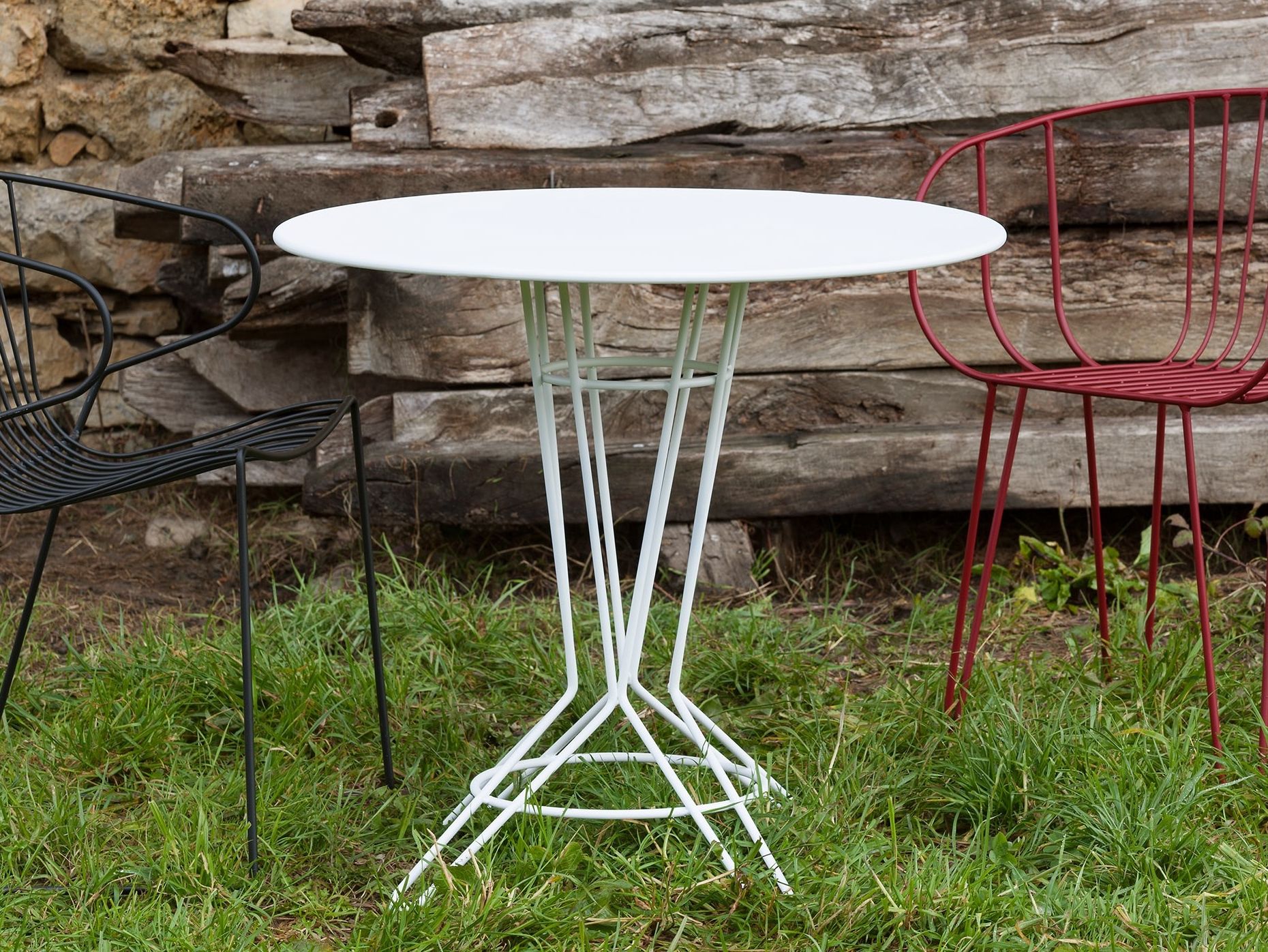 Стальной круглый садовый стол iSimar Nostrum ARCH-00143727 - Вид №3