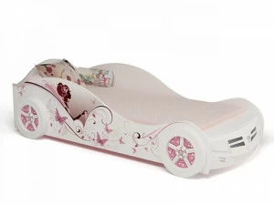 Кровать машина ABC-KING Фея со стразами Сваровски (160х90)