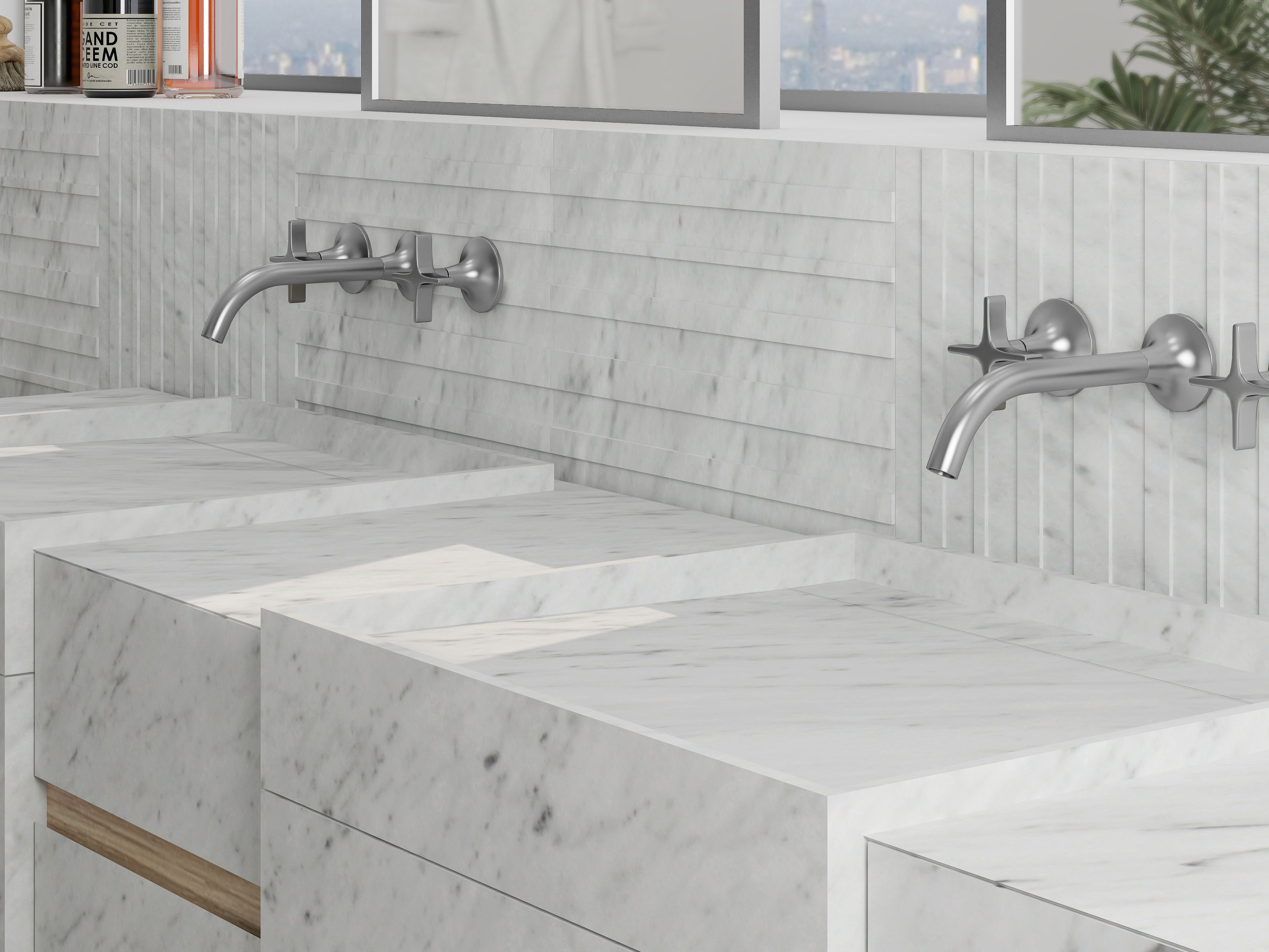 Подвесной умывальник из натурального камня Davani Parallel ARCH-00073870 - Вид №3