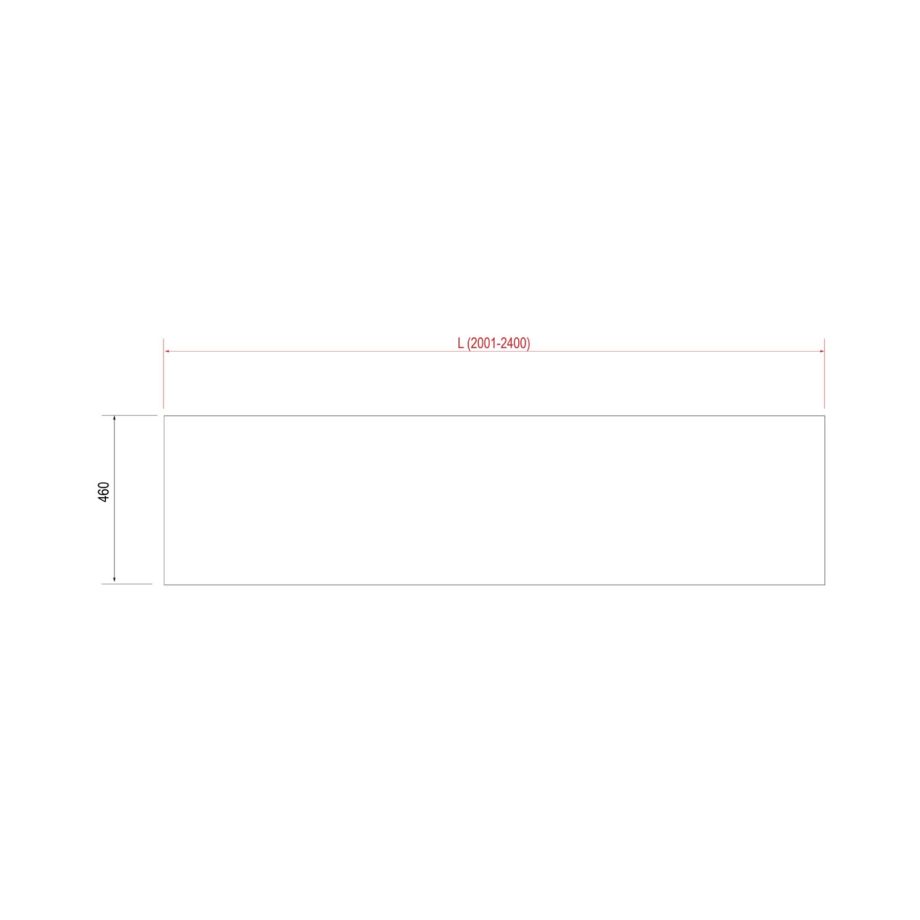 23128 SALGAR Столешница от 2001 до 2400 СОСНА ПЛИТА 16 мм Лавровая сосна  - Вид №1