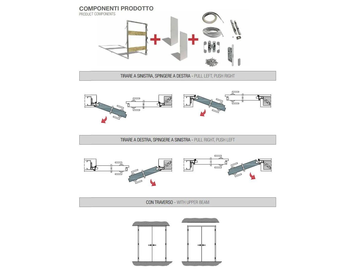 Заподлицо стены распашная дверь PROTEK® Linear® ARCH-00036113 - Вид №2