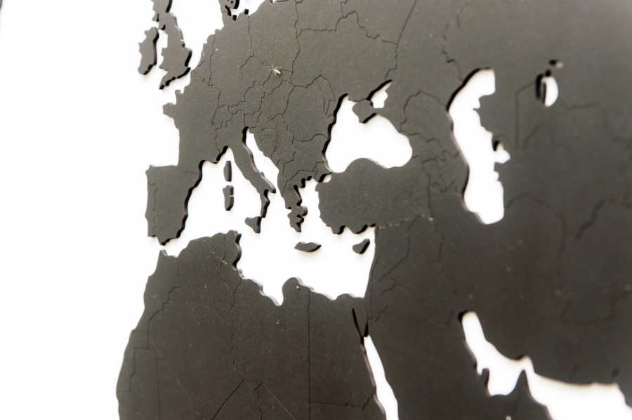 18-21 Карта-пазл wall decoration, 180х108 см, черная Mimi  - Вид №9