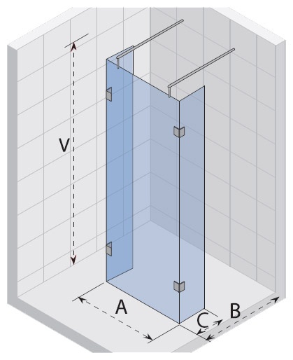 GP34200 Неподвижная стенка Riho Polar Santreyd - Вид №2