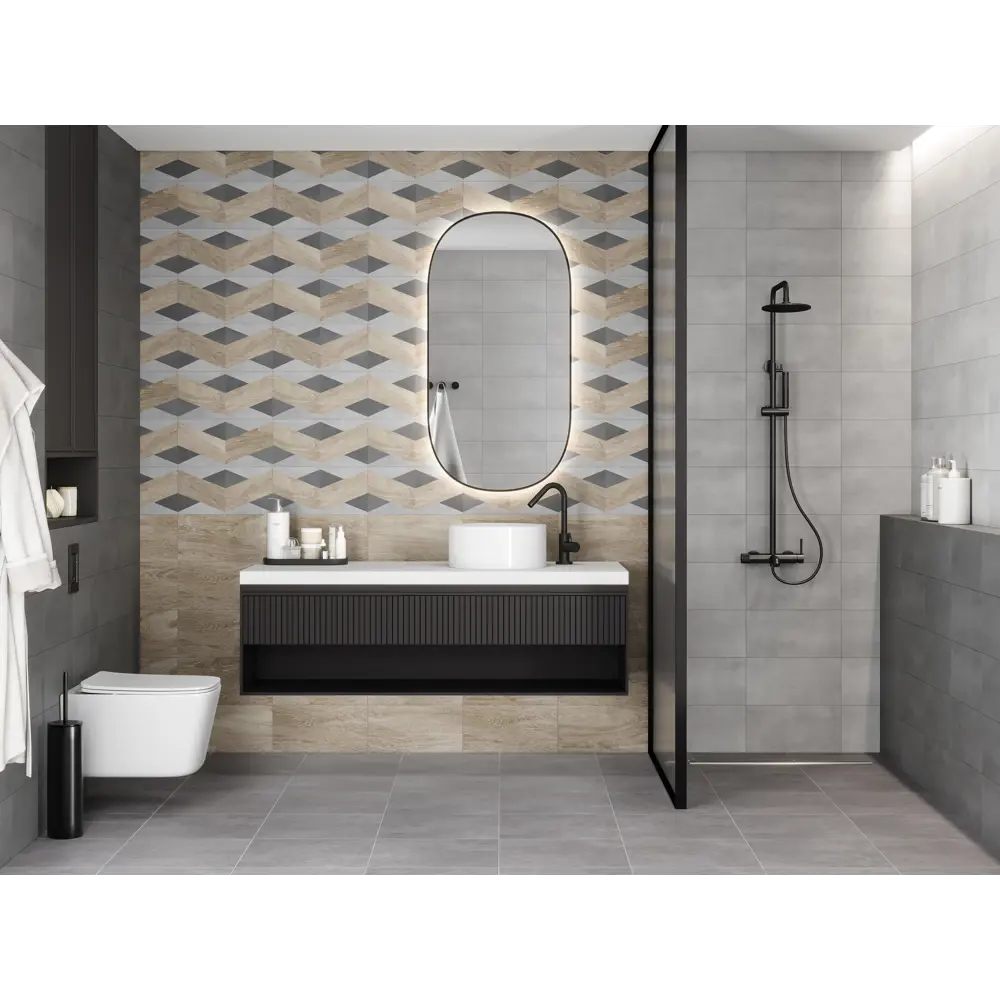 Плитка настенная Mersey Wood A0554D14101 20x40 см 1.6 м² матовая цвет бежевый Santreyd STLM-2055225 - Вид №6