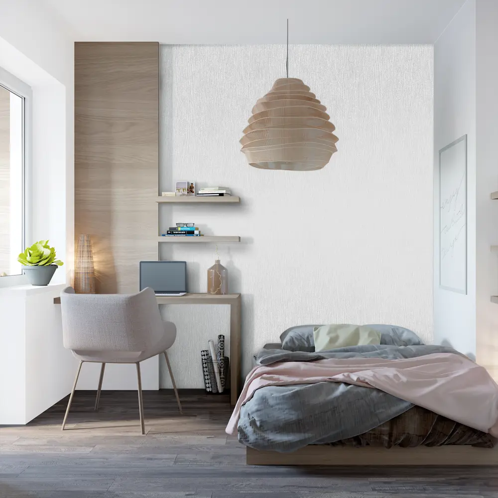 Обои флизелиновые Erismann Modevlies под покраску белые 1.06 м 2535-1 STLM-2194901 - Вид №2