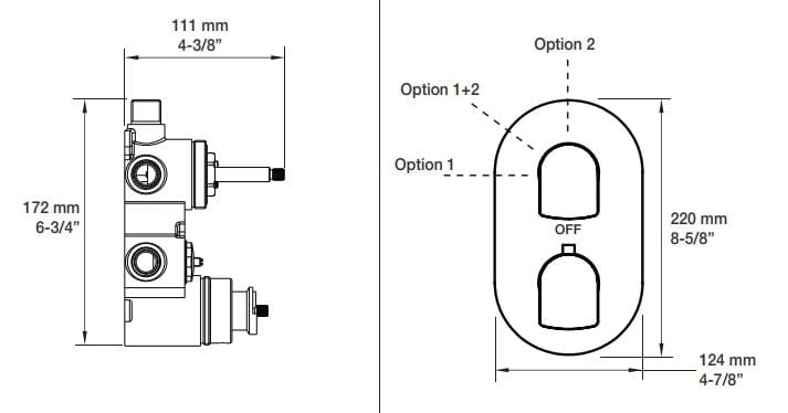 Термостатический набор для душа с душем BARIL Accent B56 ARCH-00132751 - Вид №3