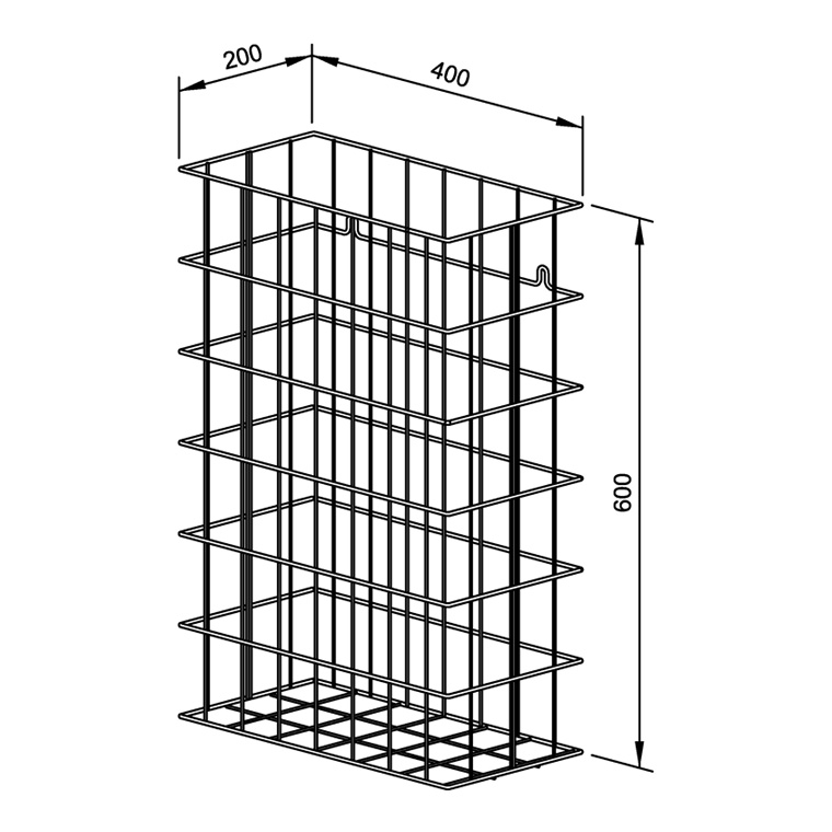 922933 Корзина для мусора с пластиковым покрытием WP151-2 WAGNER_EWAR Wagner Ewar  - Вид №1