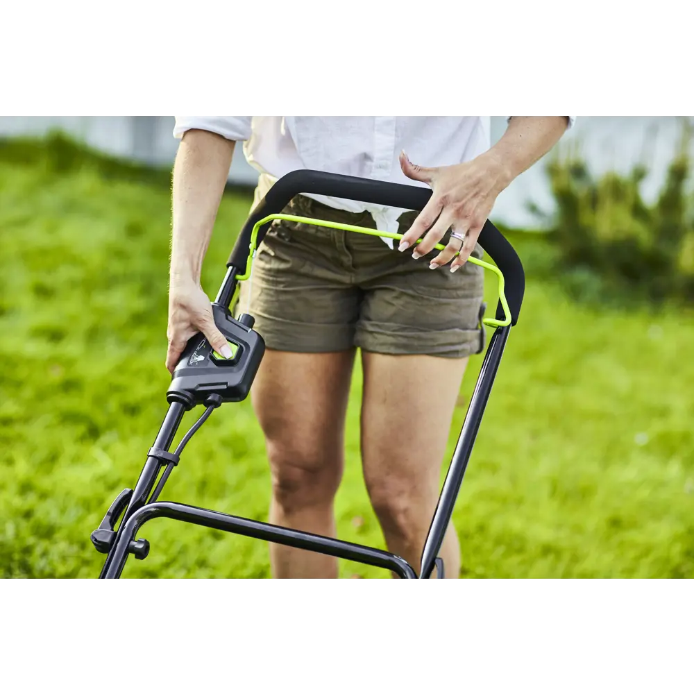 Аккумуляторная газонокосилка Greenworks 48V с двойной батареей и мульчированием 84134004 STLM-0046627 - Вид №6